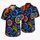 Neon Psychedelic Tropical Swirls For Beach Festivals And Retro Summer Party Wear Hawaiian Shirt - 5