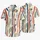 Coastal Aloha Stripes With Palm Fronds For Beach Resort Travel and Island Getaways Hawaiian Shirt - 5