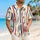 Coastal Aloha Stripes With Palm Fronds For Beach Resort Travel and Island Getaways Hawaiian Shirt - 6