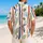 Coastal Aloha Stripes With Palm Fronds For Beach Resort Travel and Island Getaways Hawaiian Shirt - 2