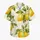Watercolor Lemon Grove Citrus Leaves for Beach Vacations and Mediterranean Resort Style Hawaiian Shirt - 7