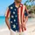 Vintage American Flag Stars And Stripes For Fourth Of July Beach Parties And Summer Travel Hawaiian Shirt - 6
