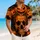 Orange Skull Pumpkin Crown Halloween Dripping Slime for Spooky Parties and Travel Fans Hawaiian Shirt - 6