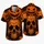 Orange Skull Pumpkin Crown Halloween Dripping Slime for Spooky Parties and Travel Fans Hawaiian Shirt - 5