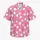 Tropical Pink Ivory Polka Dots With Plumeria For Resort Vacations And Beach Escapes Hawaiian Shirt - 7