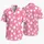Tropical Pink Ivory Polka Dots With Plumeria For Resort Vacations And Beach Escapes Hawaiian Shirt - 5