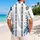 Blue White Tropical Floral Geometric Resort Outfit For Beach Travel And Summer Getaways Hawaiian Shirt - 2