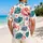Coral Flamingos And Teal Tropical Leaves For Beach Resort Vacation Travel Wear For Men Hawaiian Shirt - 2