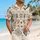 Ivory Island Geometric Block Motifs for Resort Travel and Beach Vacation Looks Hawaiian Shirt - 6