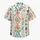 Turquoise Coral Geometric Woven Stripes For Resort Travel And Beach Getaways For Men Hawaiian Shirt - 7