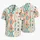 Turquoise Coral Geometric Woven Stripes For Resort Travel And Beach Getaways For Men Hawaiian Shirt - 5