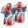 Coral Hibiscus And Navy Monstera Tropical Floral Set For Beach Resort Vacation Men Hawaiian Shirt - 5