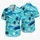 Moonlit Tropical Palms, Island Waves And Sailboats For Resort Vacation Style Men's Hawaiian Shirt - 5