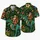 Christmas Dinosaurs And Santa In Tropical Foliage For Holiday Parties And Gift Giving Hawaiian Shirt - 5