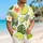 Tropical Lime Citrus Resort Outfit For Beach Vacations And Poolside Summer Style Hawaiian Shirt - 6