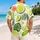Tropical Lime Citrus Resort Outfit For Beach Vacations And Poolside Summer Style Hawaiian Shirt - 2