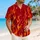 Retro Crimson And Orange Flames For Beach Parties, Summer Getaways, And Resort Nights Hawaiian Shirt - 6