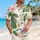 Tropical Botanical Leaves And Purple Flowers For Beach Resort Vacation Outfit Style Hawaiian Shirt - 6