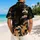 Black Cat And Koi Ocean Waves Japanese Inspired Tropical Vacation Style For Men Gift Hawaiian Shirt - 2