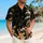 Black Cat And Koi Ocean Waves Japanese Inspired Tropical Vacation Style For Men Gift Hawaiian Shirt - 6