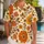 Retro Daisy Chrysanthemum Floral Resort Style For Beach Vacations And Summer Parties Hawaiian Shirt - 1