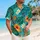 Tropical Hibiscus Monstera Palm Leaves for Beach Vacation Resort Getaways for Men Hawaiian Shirt - 6