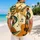 Retro Guitar Trumpet Music Collage For Beach Parties, Cruises And Summer Concert Fans Hawaiian Shirt - 2