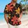 Red And Gold Croton Leaf Botanicals For Beach Vacations, Resorts And Island Getaways Hawaiian Shirt - 6
