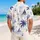 Navy Coconut Palms, Sailboats And Hibiscus For Island Resort Travel Style For Men Hawaiian Shirt - 2