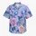 Lavender Rose And Blue Water Lily Botanical Tropical Getaway Vacation Button Down For Men Hawaiian Shirt - 7