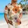 Vintage Hibiscus And Palm Leaves For Resort Vacations And Relaxed Summer Wear Hawaiian Shirt - 6