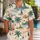 Vintage Aloha Palms, Sailboats And Volcanoes For Beach Vacations And Resort Getaways Hawaiian Shirt - 1