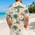 Vintage Aloha Palms, Sailboats And Volcanoes For Beach Vacations And Resort Getaways Hawaiian Shirt - 2