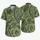 Sage Green Tropical Paisley Fern Motifs For Resort Travel And Casual Men's Wear Style Hawaiian Shirt - 5