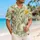 Daisy Clover Wildflower Botanical Button Up for Summer Beach Vacation Travel Men Hawaiian Shirt - 6