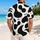 Abstract Black Organic Shapes for Resort Vacations, Summer Getaways and Beach Travel Hawaiian Shirt - 2