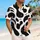 Abstract Black Organic Shapes for Resort Vacations, Summer Getaways and Beach Travel Hawaiian Shirt - 6