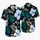 Blue Hibiscus And Teal Palm Botanicals For Tropical Resort Vacation Style For Men Hawaiian Shirt - 5