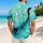 Black Cat Swimming In Turquoise Lagoon For Summer Beach Vacation Travel Enthusiasts Hawaiian Shirt - 2
