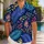 Tropical Palm Fronds And Coral Botanicals For Resort Vacation Beach Travel Style Hawaiian Shirt - 1