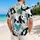 Playful Panda And Tropical Leaves For Beach Vacation Resort Wear And Summer Travel Hawaiian Shirt - 2