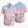 Pastel Swan Lagoon With Pink Clouds For Romantic Beach Vacations And Tropical Getaways Hawaiian Shirt - 5