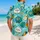 Tropical Graffiti Monsters For Beach Vacations And Resort Weekend Outfits Men Hawaiian Shirt - 2