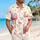 Vintage Pink Flamingo Plumeria Tropical Resort Vacation Outfit For Beach Getaways Hawaiian Shirt - 6