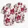 Cranberry Red Orchid Floral Tropical Resort Vacation Getaway Casual Style For Men Hawaiian Shirt - 5