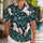 Ivory Unicorn Tropical Botanical Motifs For Resort Beach Summer Vacation Wear For Men Hawaiian Shirt - 1