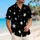 Black Ivory White Star Night Sky Retro Resort Summer Vacation Wear For Men And Dads Hawaiian Shirt - 6