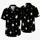 Black Ivory White Star Night Sky Retro Resort Summer Vacation Wear For Men And Dads Hawaiian Shirt - 5