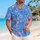 Coral Bell Flowers And Blue Meadow Florals For Beach Vacation Travel And Resort Days Hawaiian Shirt - 6