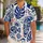 Mid-Century Tropical Mask Fish And Wave Motifs For Retro Resort Vacation Outfits Hawaiian Shirt - 1